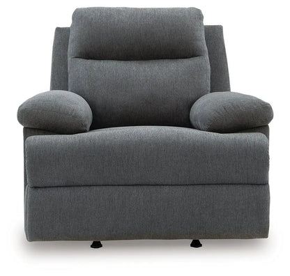 Side-Swipe Rocker Recliner in dark gray fabric by Unique Piece Furniture on Tampa Home & Garden Store