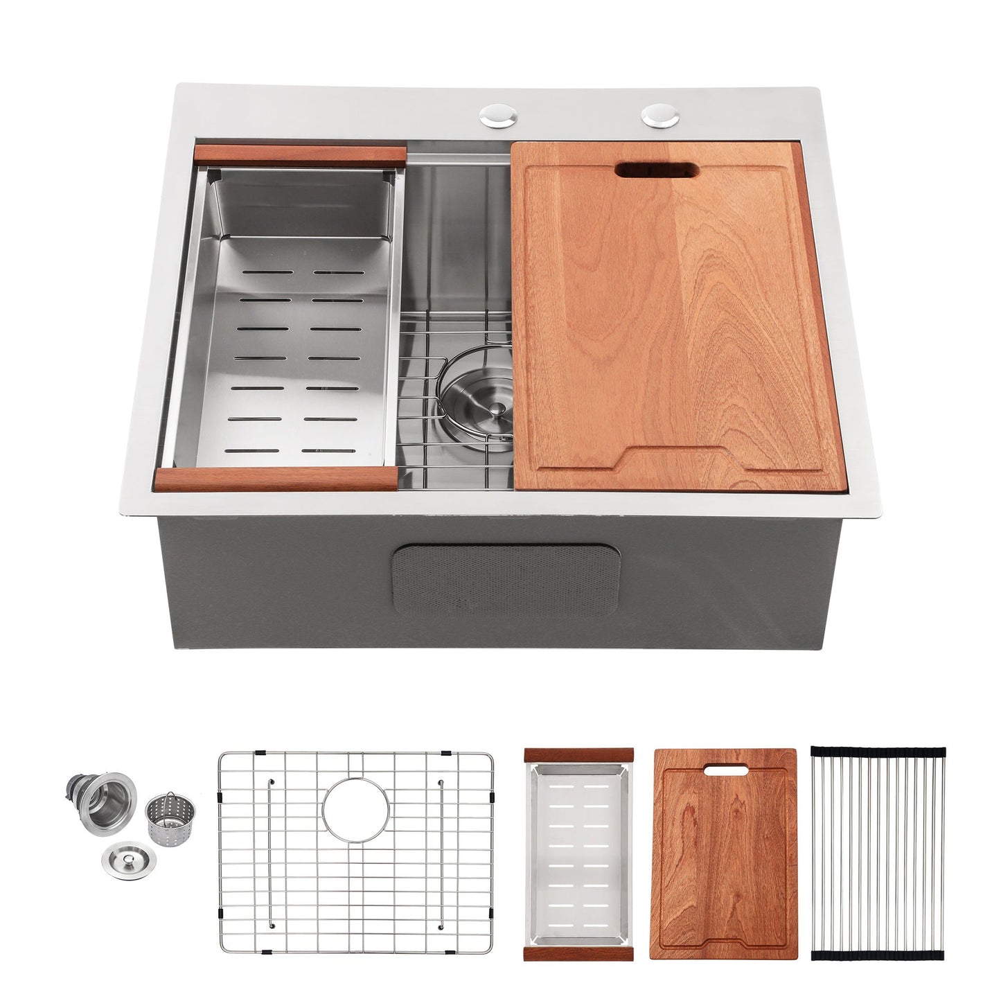 Drop In Kitchen Sink Stainless Steel Workstation