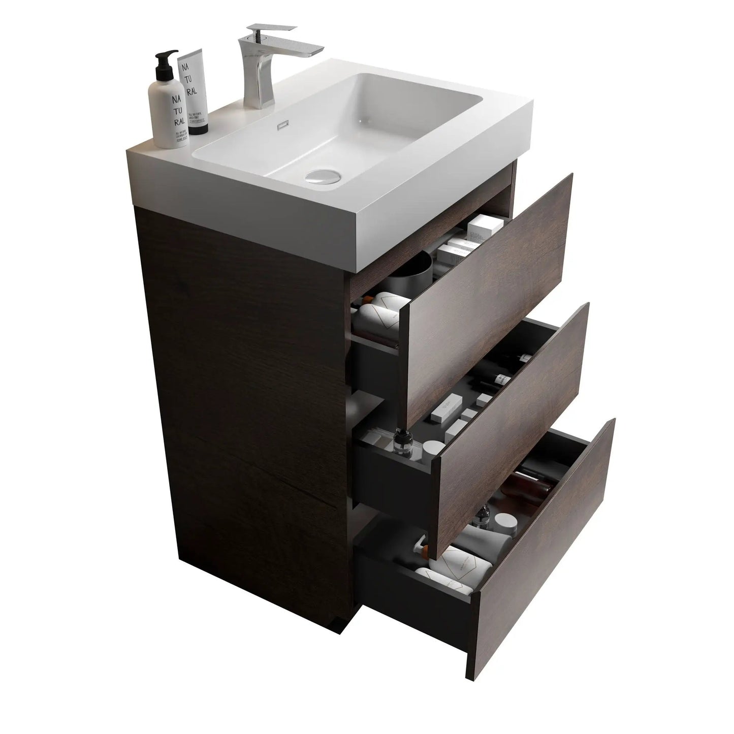 Alice Bathroom Vanity with Large Storage and Sink