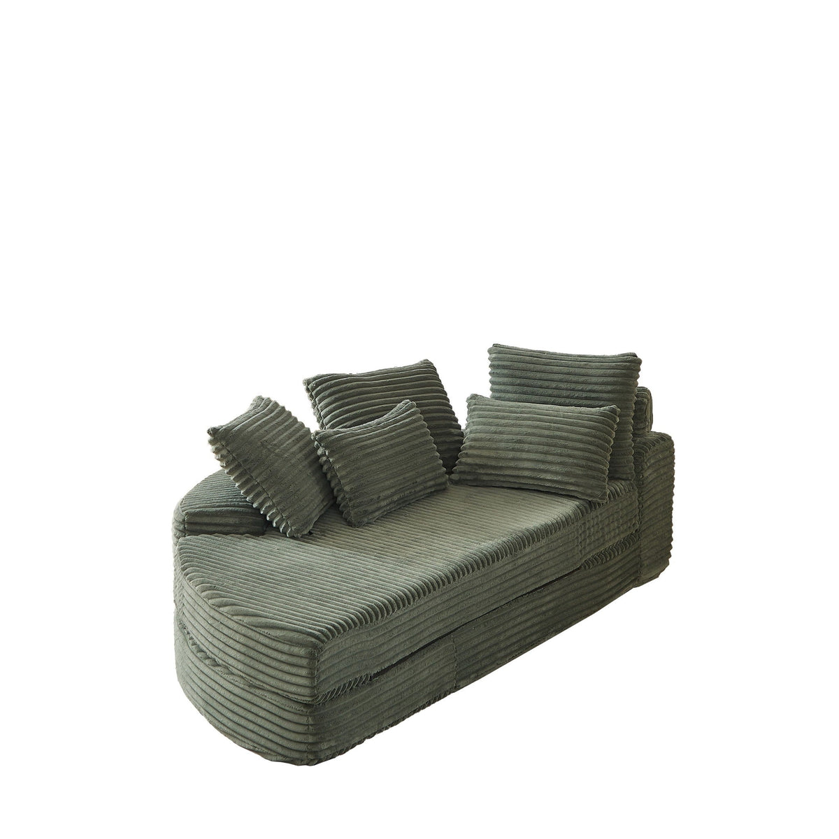 Semi Circular 2 in 1 Sofa Bed with Neck Pillow