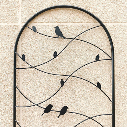 Two Rustproof Metal Garden Trellis and Supports