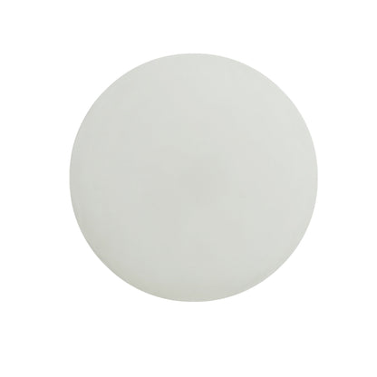 Outdoor MGO Round Top Side Table antique white by HouseOfZazla, round tabletop close-up on Tampa Home & Garden Store