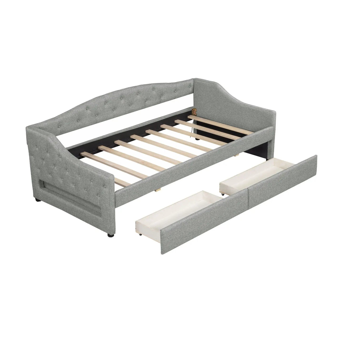 Daybed With LED Lighting and Upholstered Frame