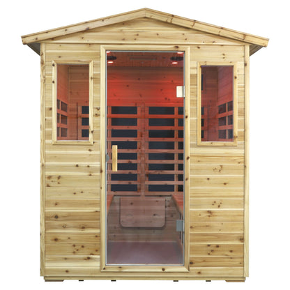 Four Person Far Infrared Old Fir Sauna Room