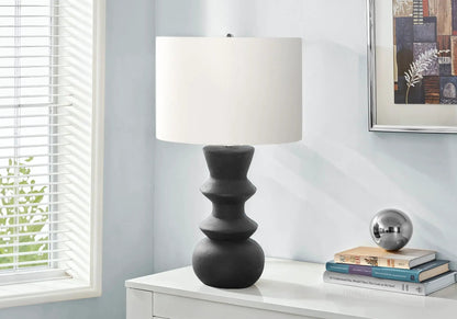 Ceramic Contemporary Table Lamp With Ivory Shade
