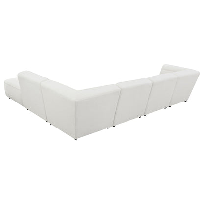 Nevve 6 Piece Upholstered Tufted Ivory Sectional 2 piece living room set by HouseOfZazla on Tampa Home & Garden Store