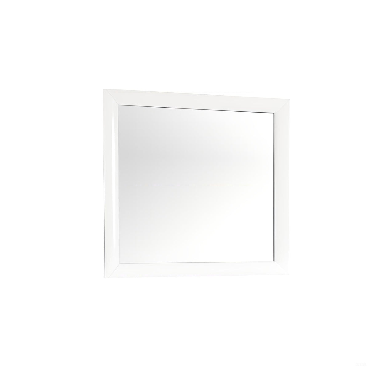 Marilla Mirror with Low Distortion Glass, white frame wall mirror by HouseOfZazla on Tampa Home & Garden Store