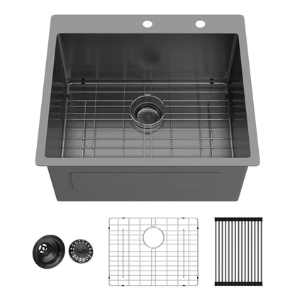 Topmount Sink 16 Gauge and Single Bowl Steel