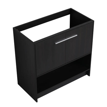 Sleek Freestanding Bathroom Vanity with Two Doors