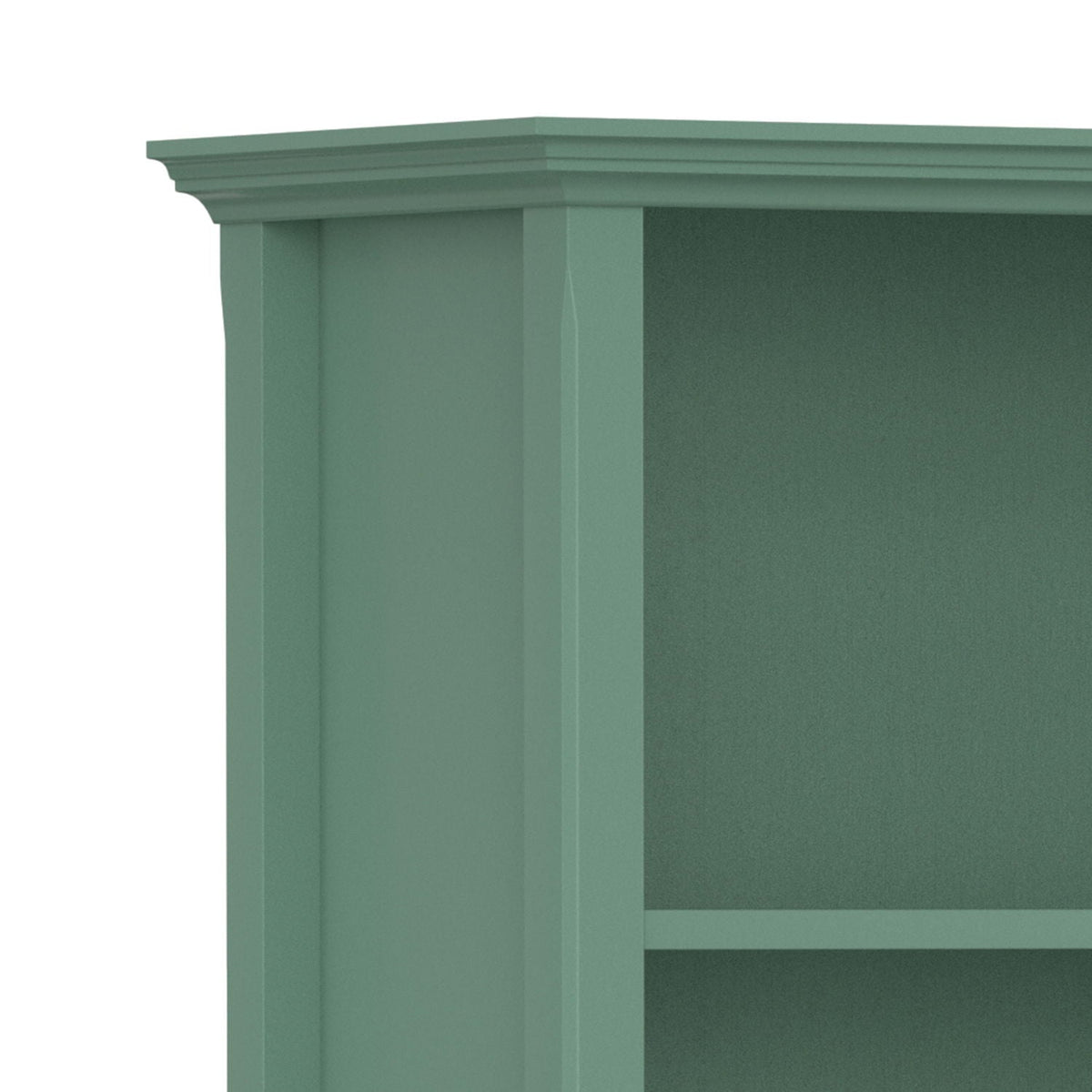 Amherst Wooden Bookcase with Adjustable Shelves in teal green by HouseOfZazla on Tampa Home & Garden Store