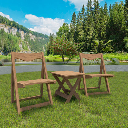 Classic Hips Outdoor Set and Folding Chairs