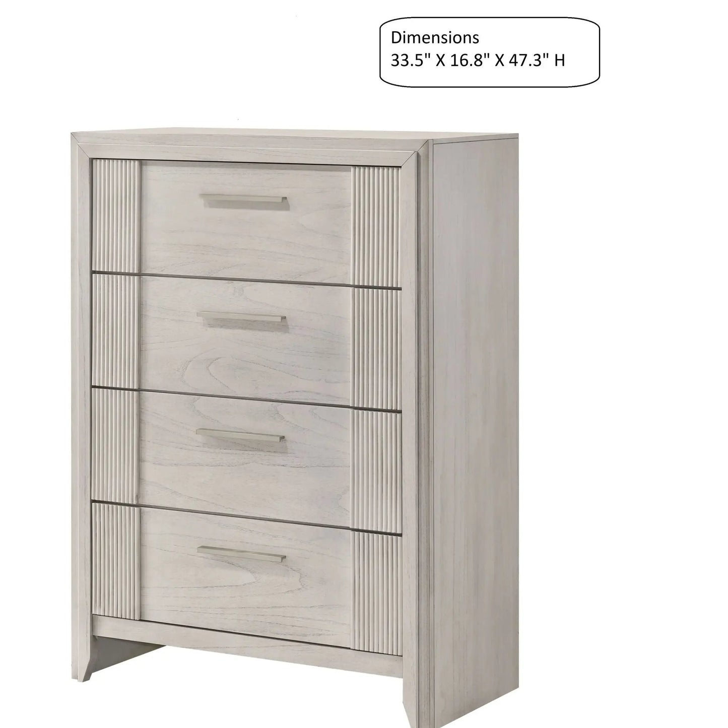 4-drawer tall storage chest white accent chest by Unique Piece Furniture on Tampa Home & Garden Store