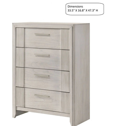 4-drawer tall storage chest white accent chest by Unique Piece Furniture on Tampa Home & Garden Store