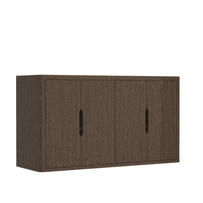 Rivington Sideboard HouseOfZazla, dark brown wood with soft close doors and adjustable shelves on Tampa Home & Garden Store