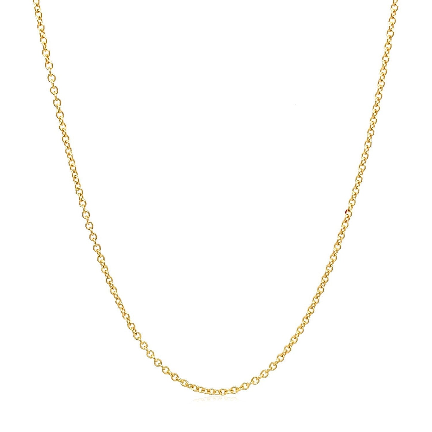 14k yellow gold round cable link chain necklace 1.3mm on Tampa Home & Garden Store