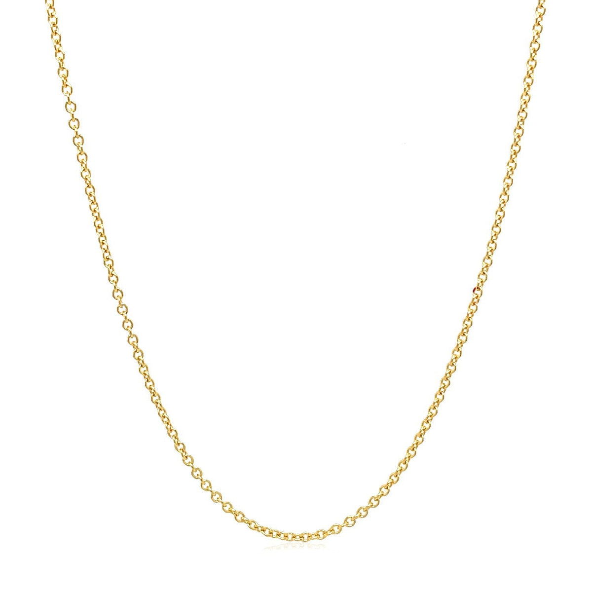 14k yellow gold round cable link chain necklace 1.3mm on Tampa Home & Garden Store
