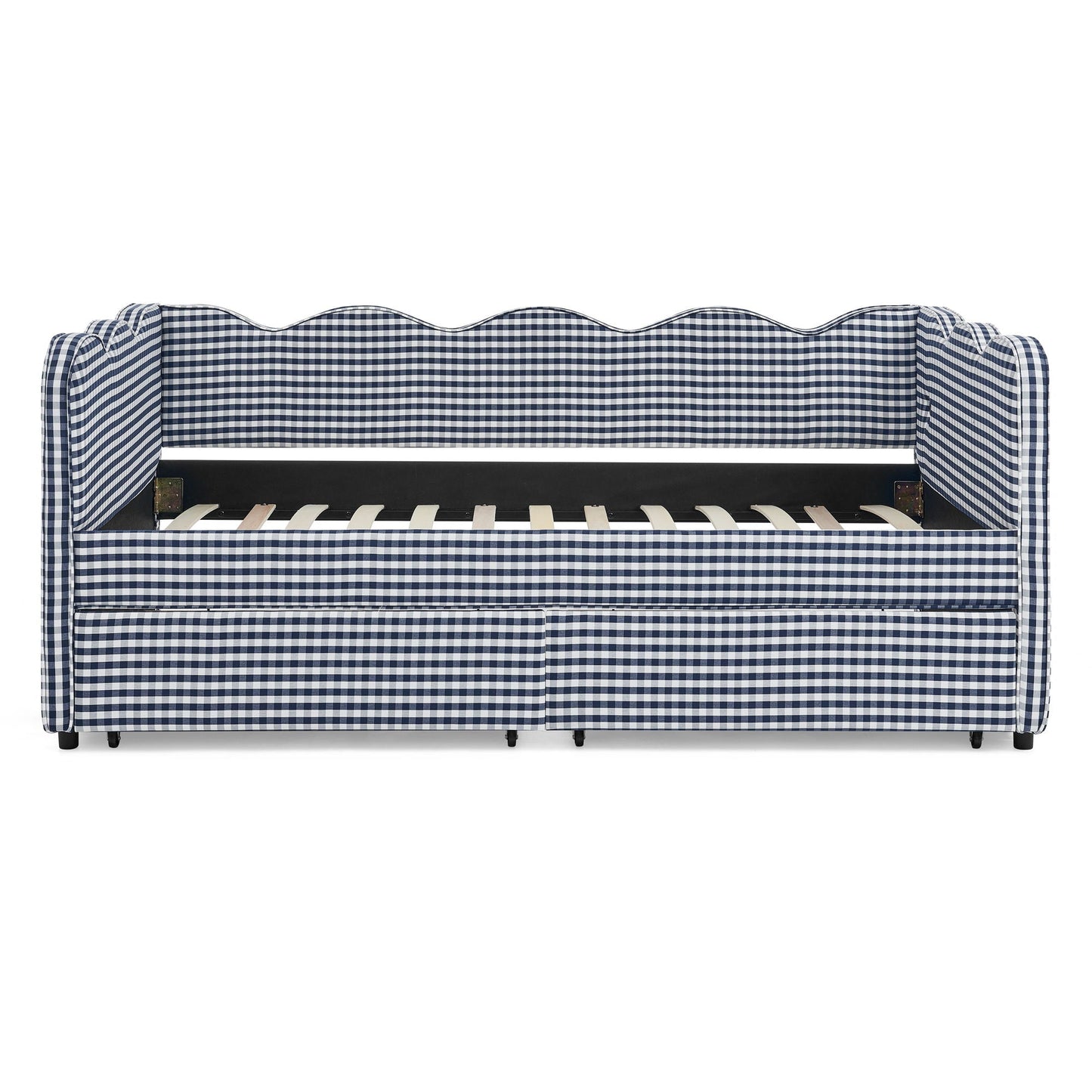 Gingham Daybed With Usb Port And The Wave Shape