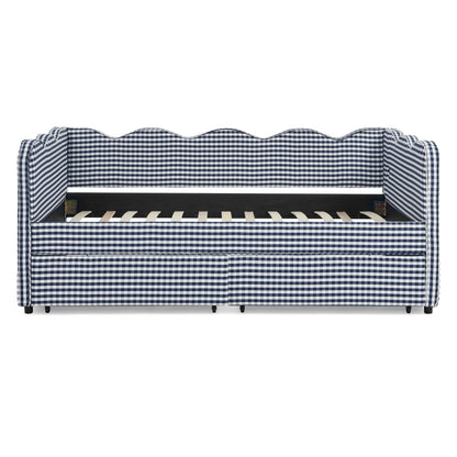 Gingham Daybed With Usb Port And The Wave Shape