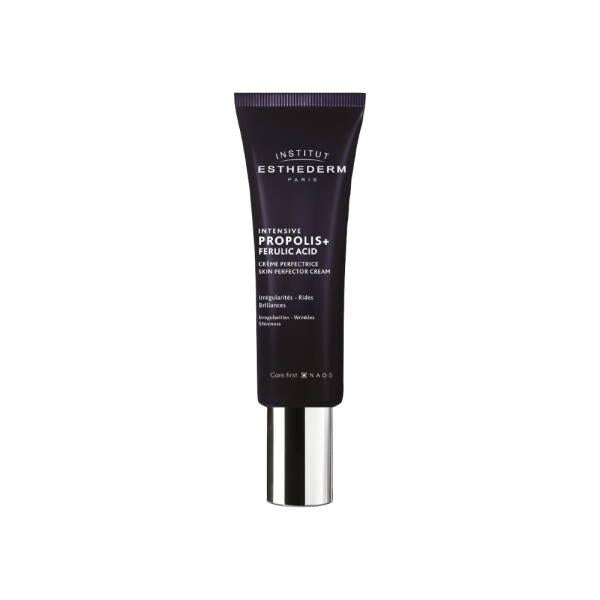 Propolis+ Ferulic Acid Skin Perfecting Cream tube dark purple with silver cap Institut Esthederm on Tampa Home & Garden Store