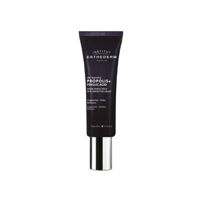 Propolis+ Ferulic Acid Skin Perfecting Cream tube dark purple with silver cap Institut Esthederm on Tampa Home & Garden Store