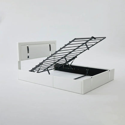 Upholstered Platform Bed Frame With Usb Charging