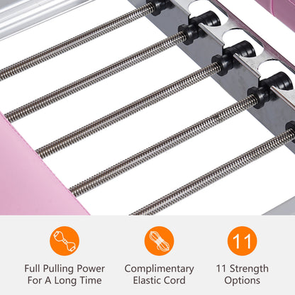 Foldable Pilates Core Bed by HouseOfZazla with metal frame and coiled springs on pink padding on Tampa Home & Garden Store
