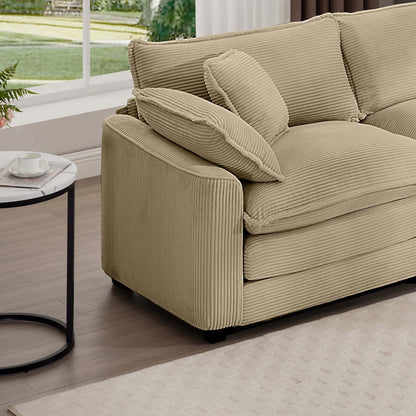 Classic Modern Deep Seat Chair and Footstool Set