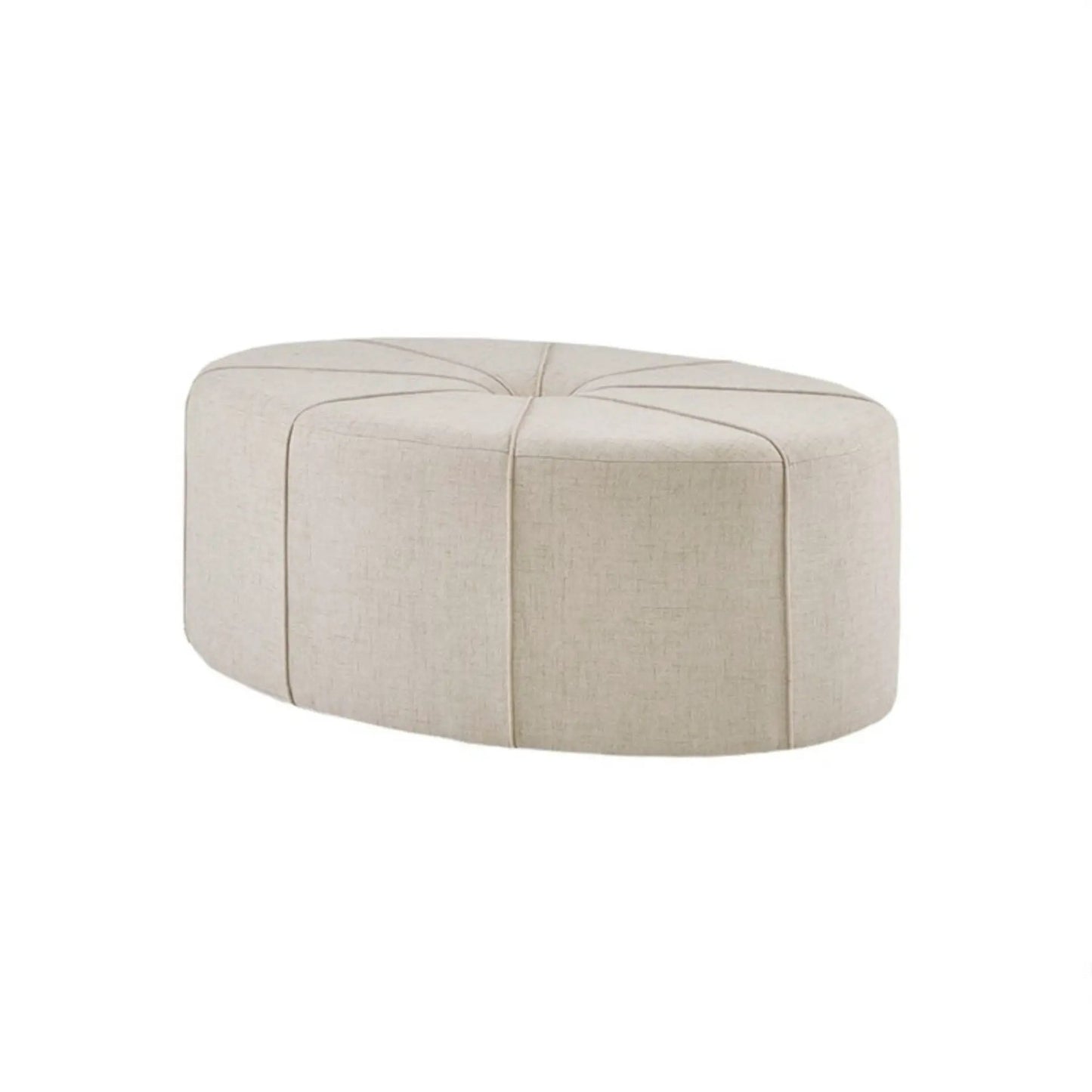 Modern Style Cocktail Ottoman with Tufted Center