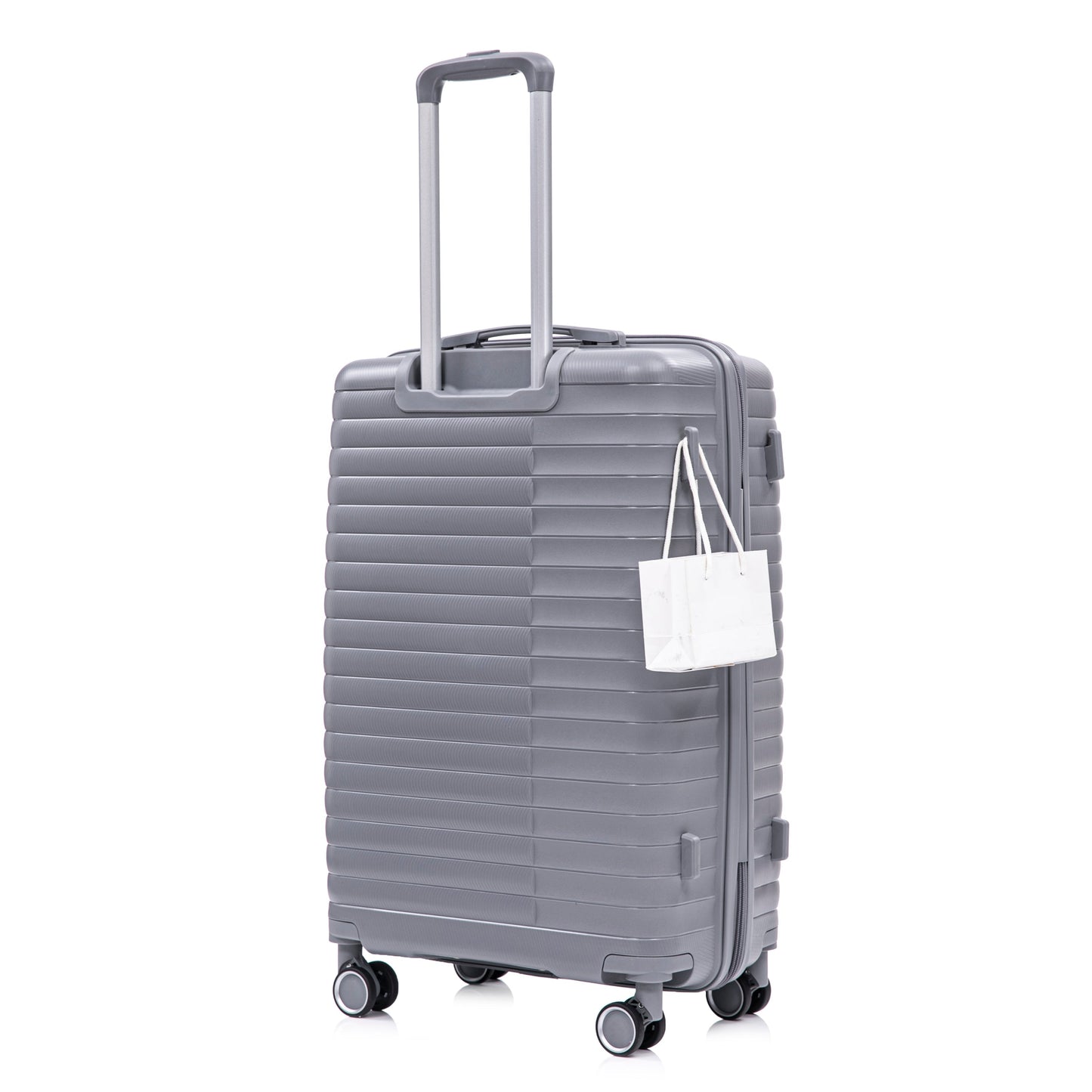 4-piece HouseOfZazla light gray PP spinner luggage set with cosmetic case on Tampa Home & Garden Store