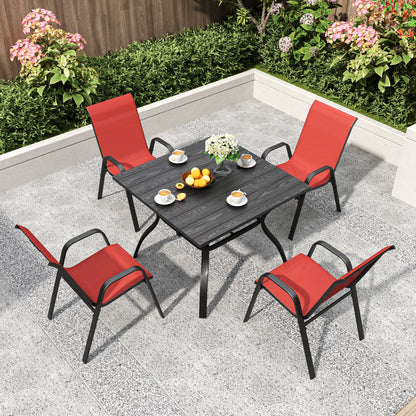 5 Piece Outdoor Dining Set With a Chair and Table