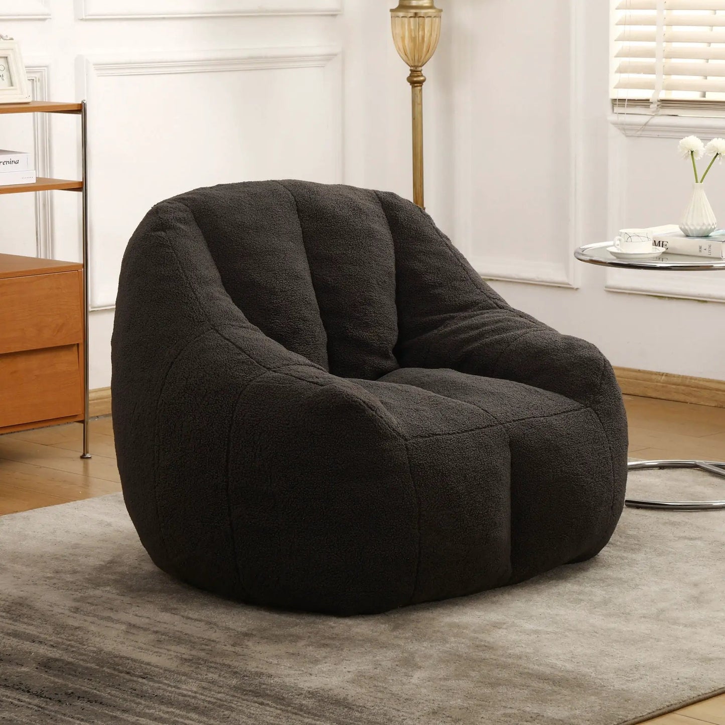 Comfy Bean Bag Chair with Memory Foam Filler