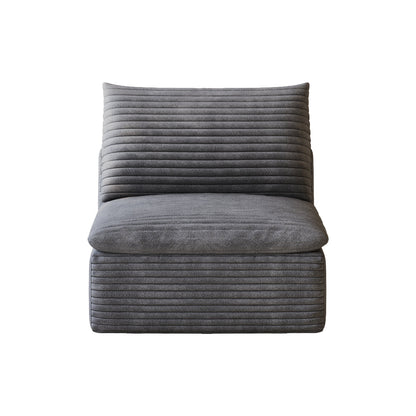 Stylish Modular One Middle Seat Sofa And Ottoman