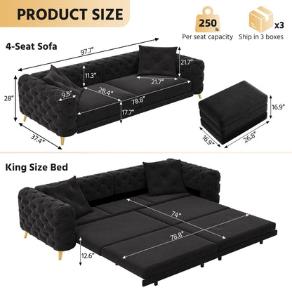 The 3 In 1 Convertible Sofa and Deep Seats