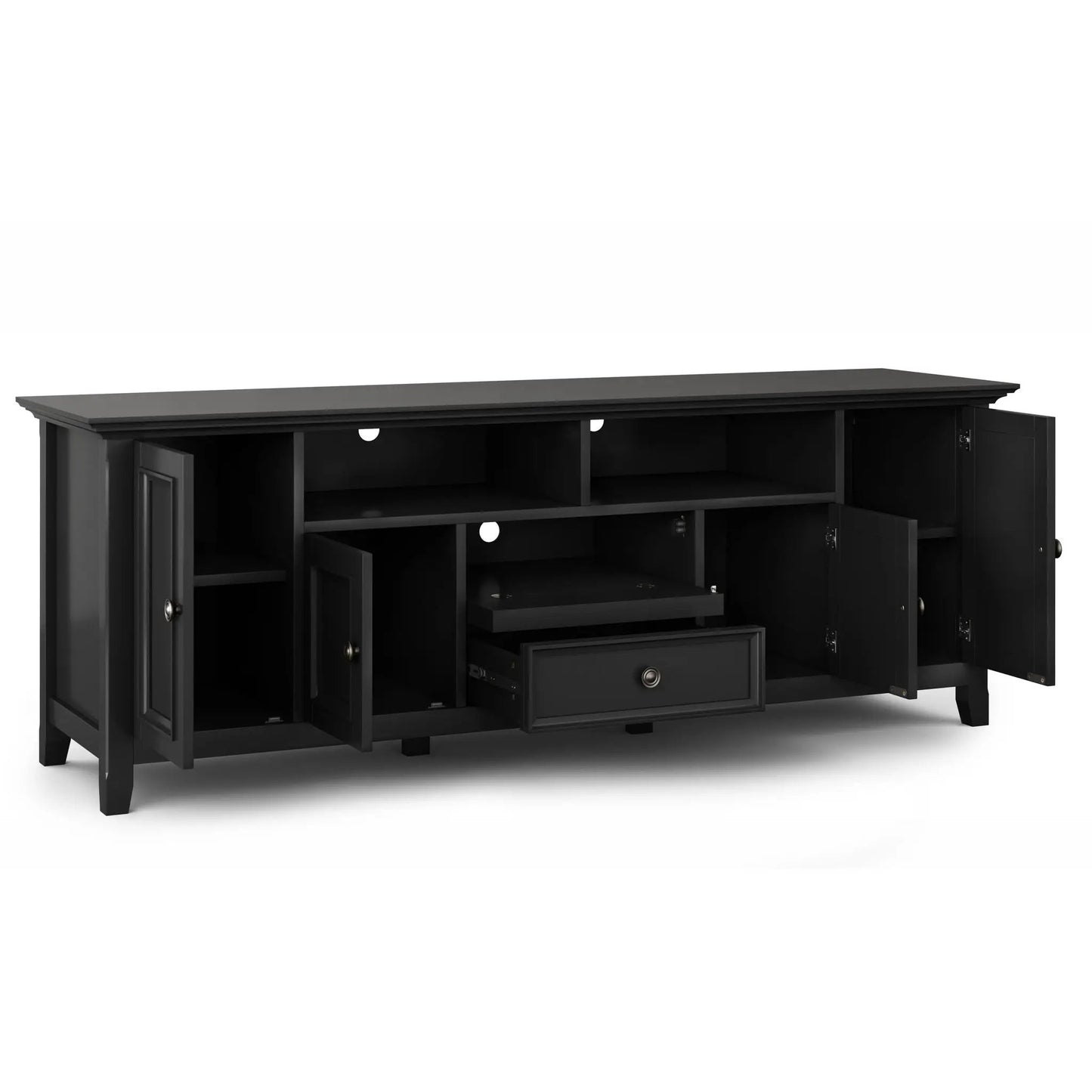 Amherst Wide TV Media Stand with Solid Wood