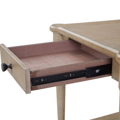 End Table With Storage Drawer light wood finish, dark front Unique Piece Furniture on Tampa Home & Garden Store