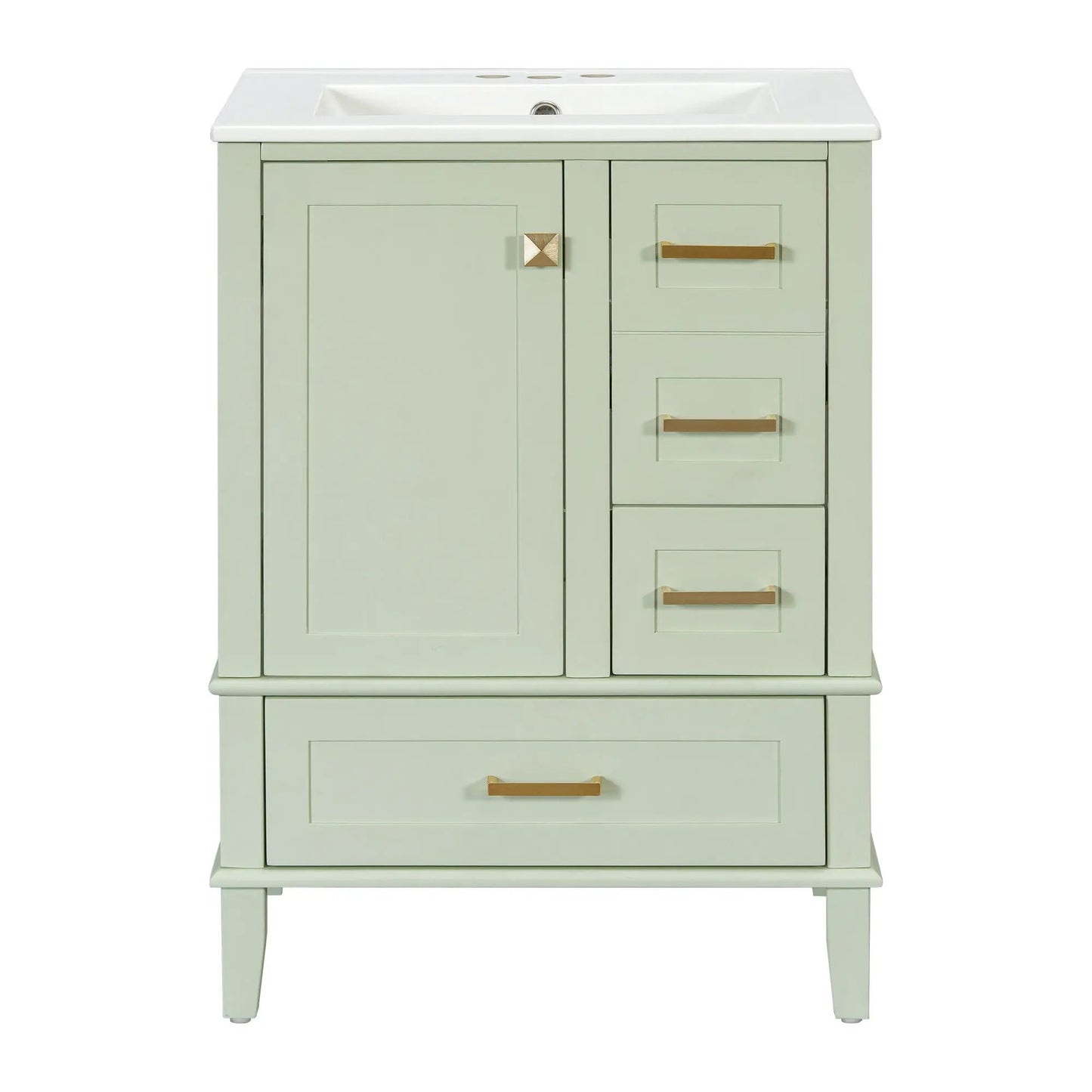 Bathroom Vanity With Sink Solid Wood Cabinet