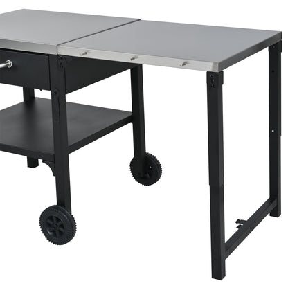 Large Foldable Outdoor Kitchen Cart And Storage