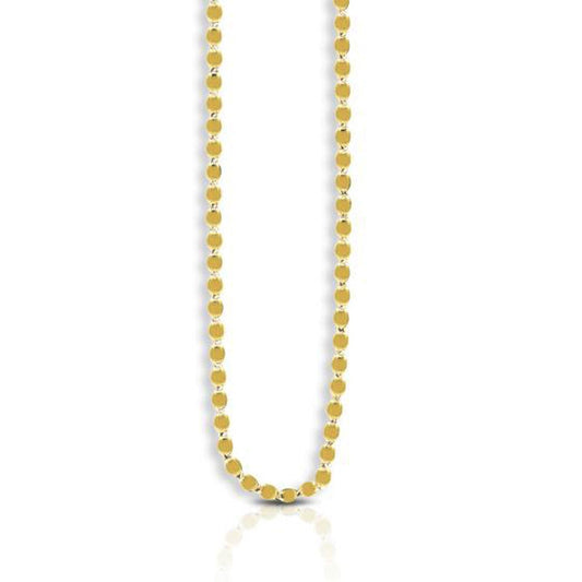 14k yellow gold oval mirror chain necklace, 2.20 mm width on Tampa Home & Garden Store