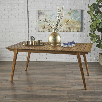 Outdoor Dining Table and Elegant Acacia Frame