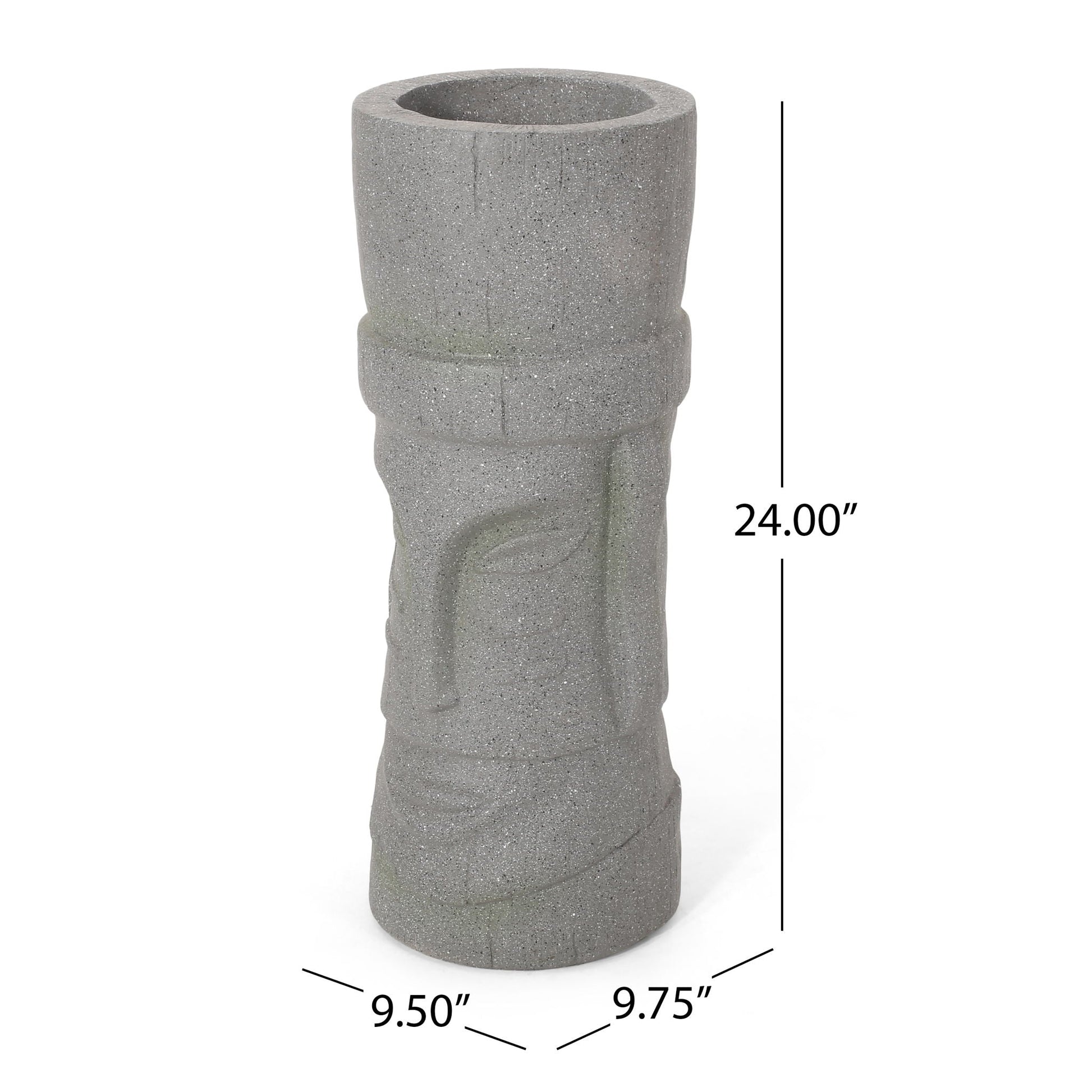 Classic Flower Planter in magnesium oxide stone gray by HouseOfZazla on Tampa Home & Garden Store