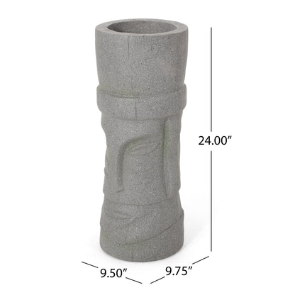 Classic Flower Planter in magnesium oxide stone gray by HouseOfZazla on Tampa Home & Garden Store