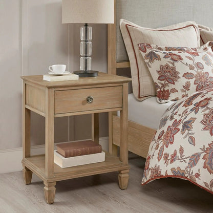 Victoria Bedside Table With Drawer and Shelf