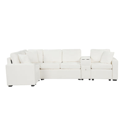 Modular L Shaped Sofa Bed with Pull Out Sleeper