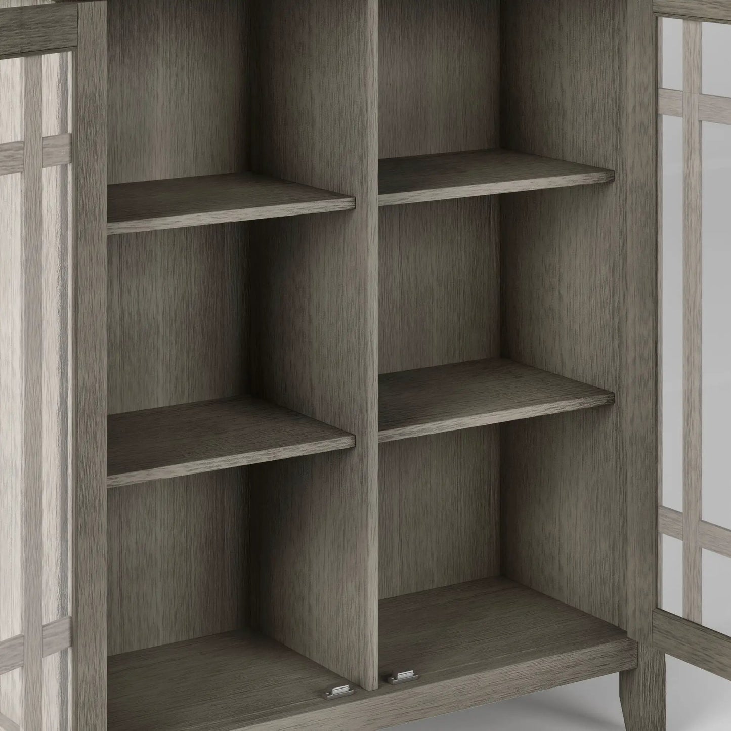 Bedford Storage Media Cabinet with Glass Doors