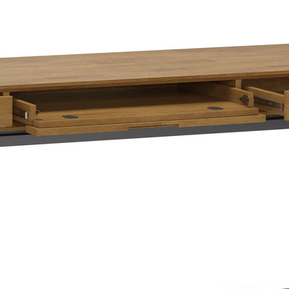 Banting Mid Century Wide Desk handcrafted writing desk in oak by Unique Piece Furniture on Tampa Home & Garden Store