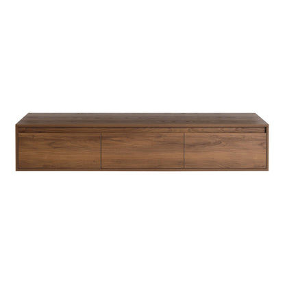 Bathroom vanity by HouseOfZazla in warm wood with flat-panel drawers and clean lines on Tampa Home & Garden Store