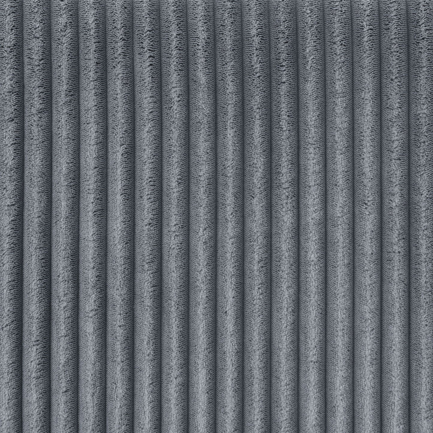 Cassidy Upholstered Sectional fabric swatch in gray textured ribbed weave on Tampa Home & Garden Store