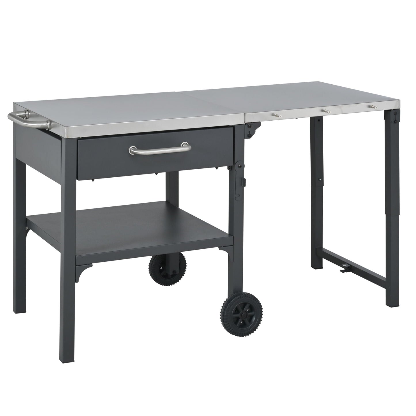 Large Foldable Outdoor Kitchen Cart And Storage