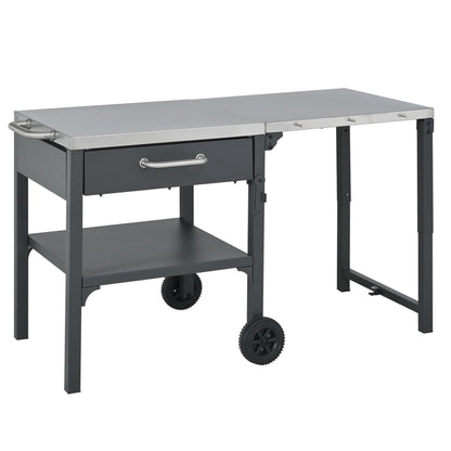 Large Foldable Outdoor Kitchen Cart And Storage