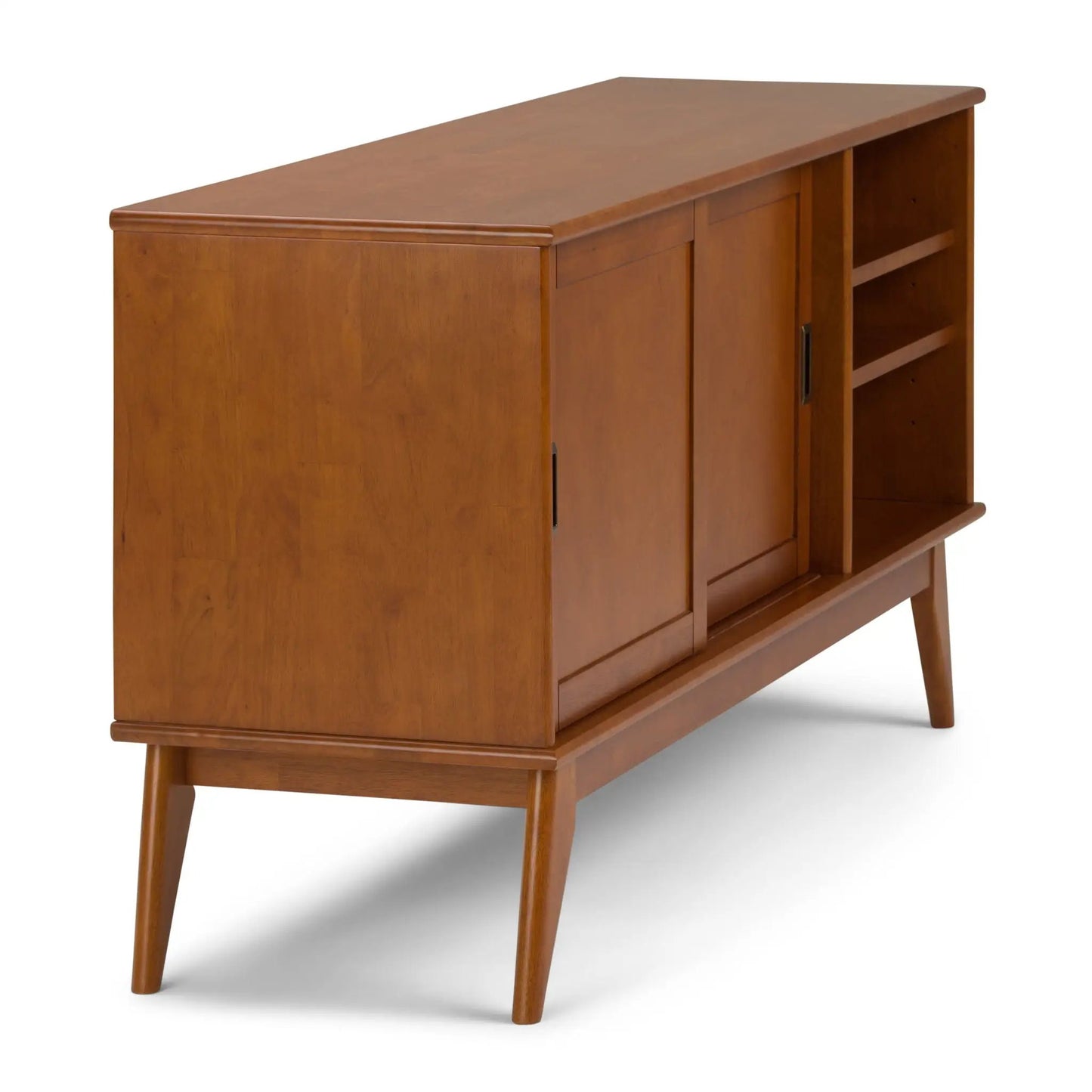 Draper Handcrafted Mid Century Low TV Media Stand